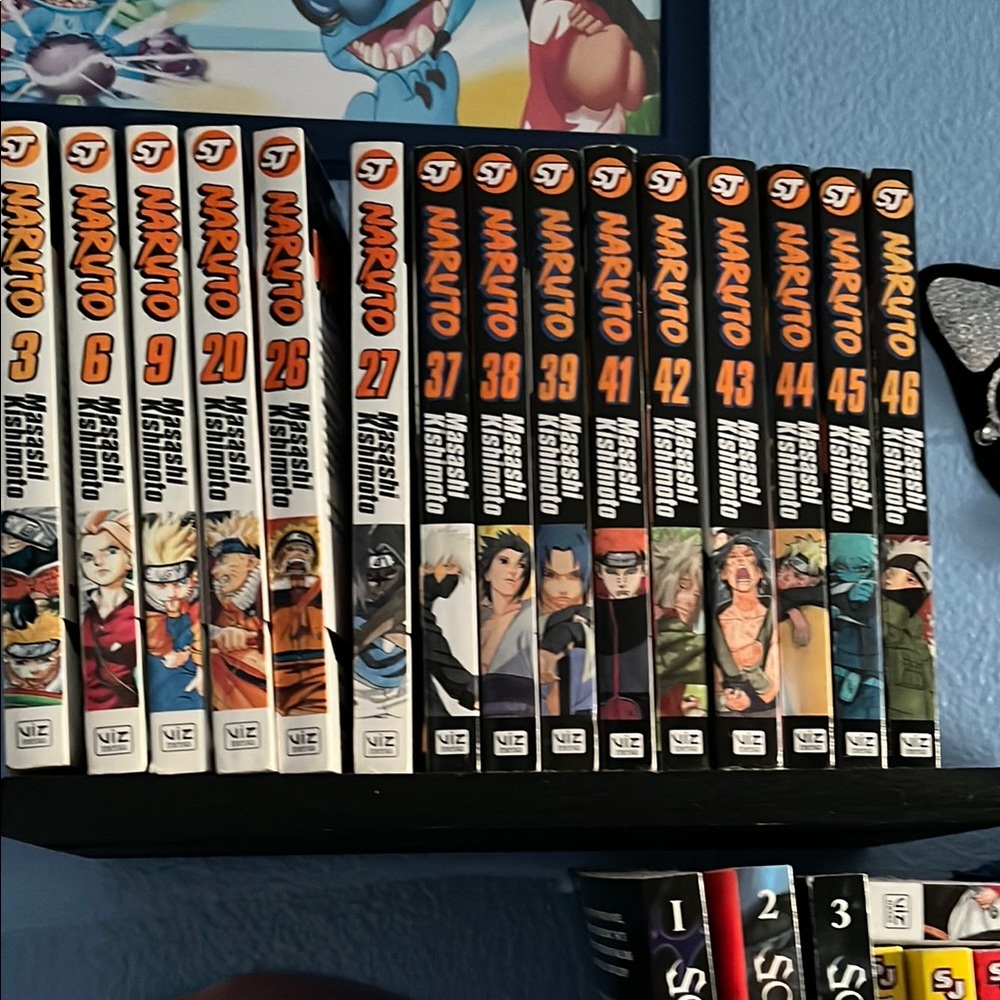 Naruto Manga Volumes 3-46 Collection